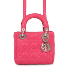 Load image into Gallery viewer, Dior Lady Dior Mini 2WAY Bag Pink Leather Size Mini