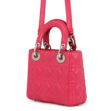 Load image into Gallery viewer, Dior Lady Dior Mini 2WAY Bag Pink Leather Size Mini