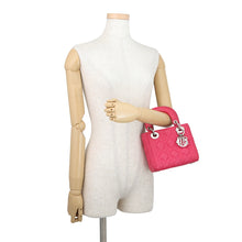 Load image into Gallery viewer, Dior Lady Dior Mini 2WAY Bag Pink Leather Size Mini