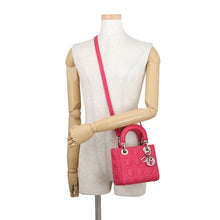 Load image into Gallery viewer, Dior Lady Dior Mini 2WAY Bag Pink Leather Size Mini