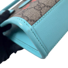 Load image into Gallery viewer, GUCCI Interlocking G Mini 2WAY Bag Light Blue/Beige/Orange671623 GG Supreme Leather