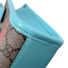 Load image into Gallery viewer, GUCCI Interlocking G Mini 2WAY Bag Light Blue/Beige/Orange671623 GG Supreme Leather