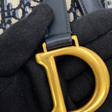 将图像加载到图库查看器中,Dior Oblique Saddle Belt Pouch Beige/NavyS5632CTZQ_M928 Canvas Leather