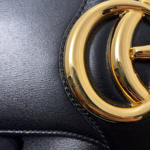 将图像加载到图库查看器中,GUCCI GG Marmont Alley Shoulder Bag Black550129 Leather Size Small