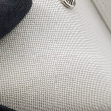 Load image into Gallery viewer, BALENCIAGA Navy Cabas S Handbag White/Black339933 Canvas Leather