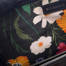 Load image into Gallery viewer, BALENCIAGA Navy Cabas S Handbag White/Black339933 Canvas Leather