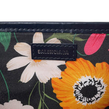 Load image into Gallery viewer, BALENCIAGA Navy Cabas S Handbag White/Black339933 Canvas Leather