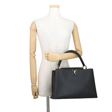 将图像加载到图库查看器中,LOUIS VUITTON Capucines NoirM48864 Taurillon Leather Size MM