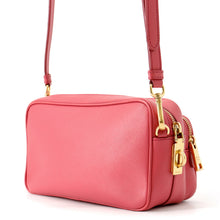 Load image into Gallery viewer, PRADA Triangle Logo Camera Bag Shoulder Bag PinkBT1010 Leather