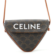 Load image into Gallery viewer, CELINE Triomphe Shoulder Bag Tan195902BZK.04LI PVC Leather