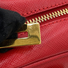 Load image into Gallery viewer, PRADA Triangle Logo Handbag RedBN1113 Leather