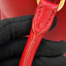 Load image into Gallery viewer, PRADA Triangle Logo Handbag RedBN1113 Leather