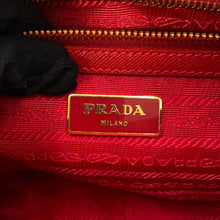 Load image into Gallery viewer, PRADA Triangle Logo Handbag RedBN1113 Leather