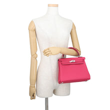 Load image into Gallery viewer, HERMES Kelly Retourne Rose mexico Togo Leather Size 25