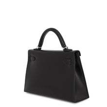 Load image into Gallery viewer, HERMES Mini Kelly 2 (outside) Black Box Calf Leather