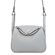 Load image into Gallery viewer, HERMES Lindy Green Pantan Taurillon Clemence Size Mini