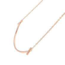 Load image into Gallery viewer, TIFFANY&Co. T Smile Necklace Size Large60011654 18K Pink Gold