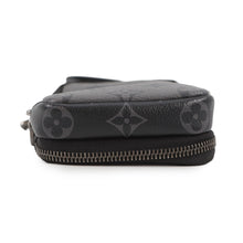 Load image into Gallery viewer, LOUIS VUITTON Eclipse Reverse Double Phone Pouch NoirM69534 Monogram Eclipse Monogram Eclipse Reverse