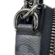 Load image into Gallery viewer, LOUIS VUITTON Eclipse Reverse Double Phone Pouch NoirM69534 Monogram Eclipse Monogram Eclipse Reverse