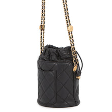 Load image into Gallery viewer, CHANEL Drawstring Chain Shoulder Bag BlackAS3371 Caviar Leather
