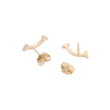 Load image into Gallery viewer, TIFFANY&Co. T Smile Mini Earrings Size Mini60150766 18K Yellow Gold