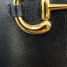 Load image into Gallery viewer, GUCCI 1955 Horsebit Baguette Shoulder Bag Black602118 Leather