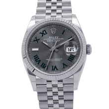 Load image into Gallery viewer, ROLEX Datejust 36 W36mm Stainless Steel K18WG Slate Dial126234