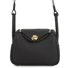 将图像加载到图库查看器中,HERMES Lindy Black Taurillon Clemence Size Mini
