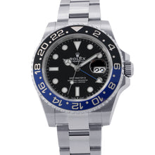 Load image into Gallery viewer, ROLEX GMT Master II W40mm Stainless Steel Black Dial126710BLNR