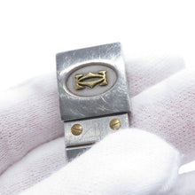 将图像加载到图库查看器中,CARTIER Santos Octagon LM W30mm Stainless Steel K18YG Ivory DialW2001583