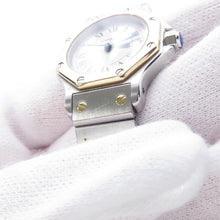 Load image into Gallery viewer, CARTIER Santos Octagon SM W25mm Stainless Steel K18YG Ivory DialW2001683
