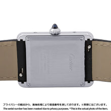 将图像加载到图库查看器中,CARTIER Tank must LM H33.7mm×W25.5mm Stainless Steel Leather Silver DialWSTA0041
