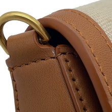Load image into Gallery viewer, SAINT LAURENT PARIS Voltaire Handbag Brown/Beige818896 Canvas Leather Size Mini