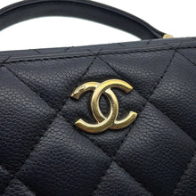 Load image into Gallery viewer, CHANEL Matelasse 2WAY Handbag Black Caviar Leather