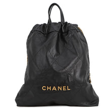 Load image into Gallery viewer, CHANEL CHANEL22 Backpack BlackAS3313 Shiny Calf Leather Size Large
