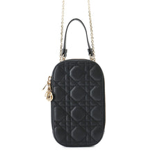 Load image into Gallery viewer, Dior Lady Dior Phone Holder BlackS0872ONMJ_M900 Lambskin