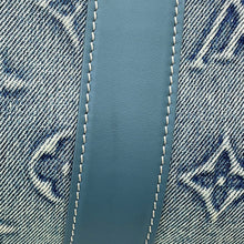 将图像加载到图库查看器中,LOUIS VUITTON Weekend Tote NM BlueM22537 Monogram Washed Denim