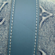将图像加载到图库查看器中,LOUIS VUITTON Weekend Tote NM BlueM22537 Monogram Washed Denim