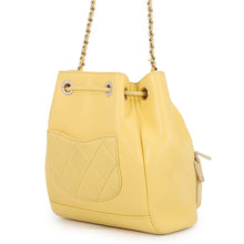Load image into Gallery viewer, CHANEL Matelasse Drawstring Bag ChainShoulder YellowAP2913 Caviar Leather
