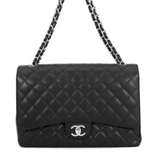 Load image into Gallery viewer, CHANEL Matelasse Double Flap ChainShoulder BlackA58601 Caviar Leather Size 34