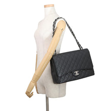 Load image into Gallery viewer, CHANEL Matelasse Double Flap ChainShoulder BlackA58601 Caviar Leather Size 34