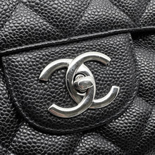 Load image into Gallery viewer, CHANEL Matelasse Double Flap ChainShoulder BlackA58601 Caviar Leather Size 34