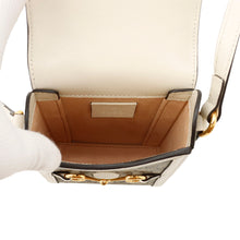 Load image into Gallery viewer, GUCCI Horsebit 1955 GG Supreme Shoulder Bag Beige/Brown/White625615 GG Supreme Leather