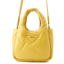 Load image into Gallery viewer, PRADA Soft padded 2-way bag Yellow1BA359 Leather