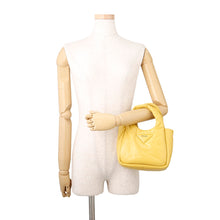 Load image into Gallery viewer, PRADA Soft padded 2-way bag Yellow1BA359 Leather