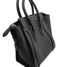 Load image into Gallery viewer, CELINE Luggage Shopper Tote Bag Black167793DRU.38NO Leather Size micro
