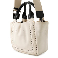 Load image into Gallery viewer, Valentino Garavani Atelier Bag 01 Metal Stitch Edition 2WAY Bag Beige/BlackWW0B0J97NIZ Canvas Leather Size Small