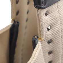 Load image into Gallery viewer, Valentino Garavani Atelier Bag 01 Metal Stitch Edition 2WAY Bag Beige/BlackWW0B0J97NIZ Canvas Leather Size Small