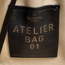 Load image into Gallery viewer, Valentino Garavani Atelier Bag 01 Metal Stitch Edition 2WAY Bag Beige/BlackWW0B0J97NIZ Canvas Leather Size Small