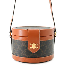 Load image into Gallery viewer, CELINE Tambour Medium Shoulder Bag Tan195192 PVC Leather Size Medium